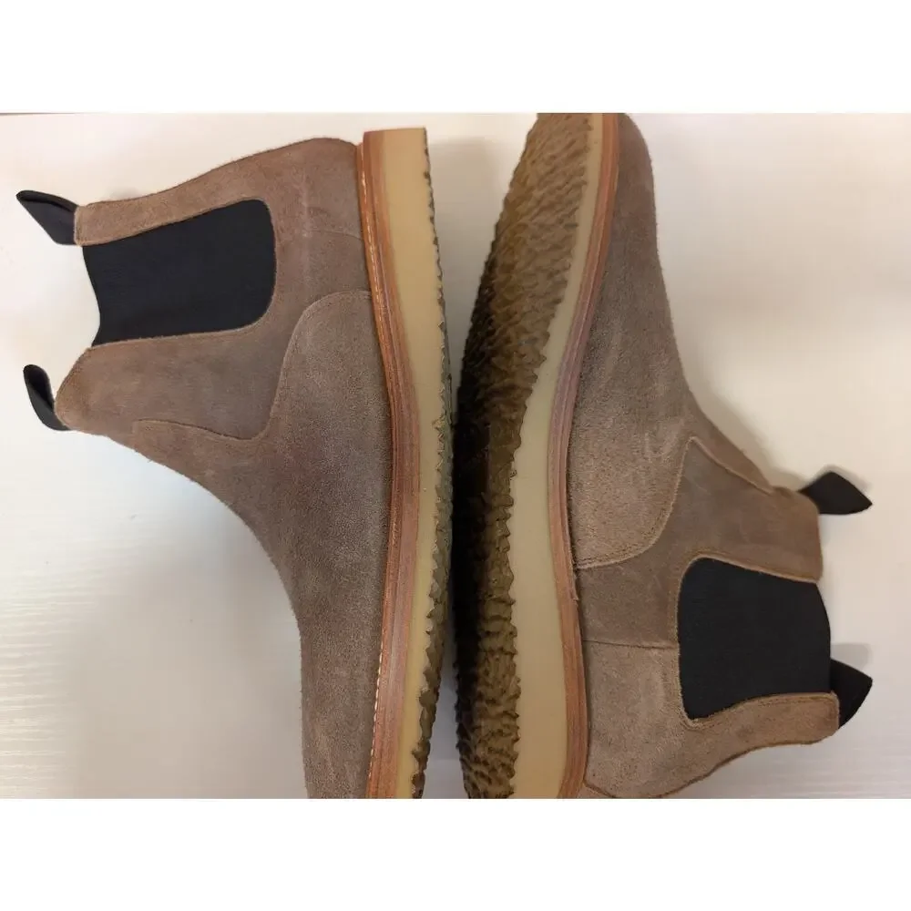 Huckberry Rhodes Men's Size 12 Suede Work Wedge Chelsea Boots (0935)